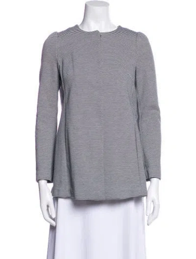 Pre-owned Red Valentino Striped Jacket In White