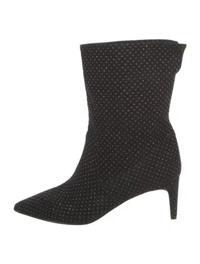 Pre-owned Red Valentino Suede Boots In Black