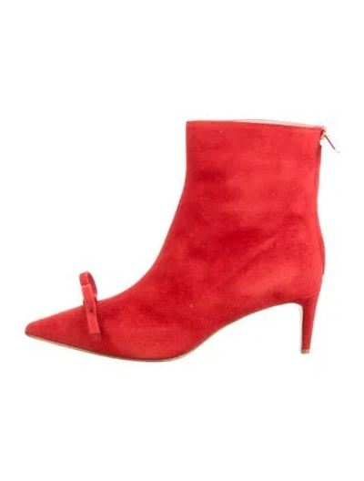 Pre-owned Red Valentino Suede Boots In Orange