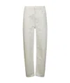 Red Valentino Suri Bag Details Denim Trousers In White