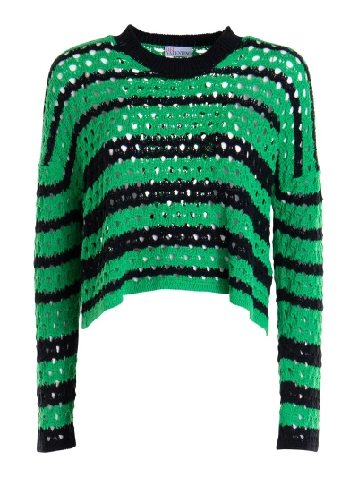 Red Valentino Jumper In Green