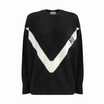 RED VALENTINO RED VALENTINO LOGO SWEATER