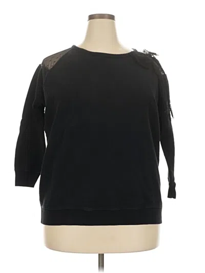 Pre-owned Red Valentino Sweatshirt In Black