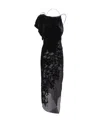 Red Valentino The John Devore Asymmetric Dress In Black