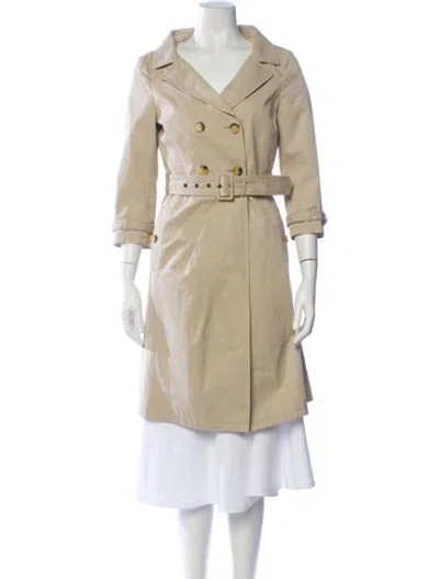 Pre-owned Red Valentino Trench Coat In Brown