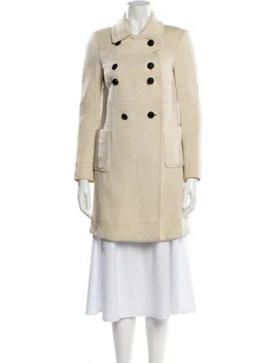 Pre-owned Red Valentino Trench Coat In Neutral