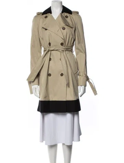 Pre-owned Red Valentino Trench Coat In Neutrals