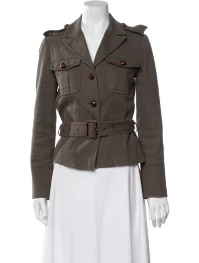 Pre-owned Red Valentino Utility Jacket In Brown