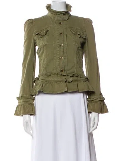 Pre-owned Red Valentino Utility Jacket In Green