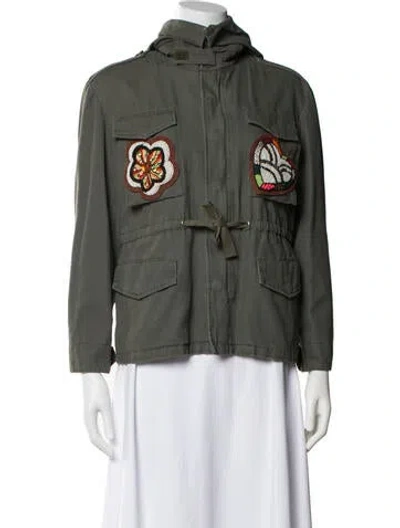 Pre-owned Red Valentino Utility Jacket In Green