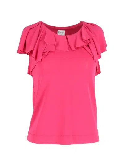 Pre-owned Red Valentino Vintage Flouncy Top In Pink