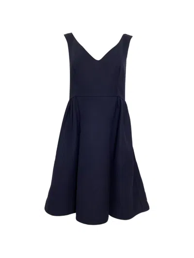 Pre-owned Red Valentino Vintage Sleeveless Mini Dress In Blue