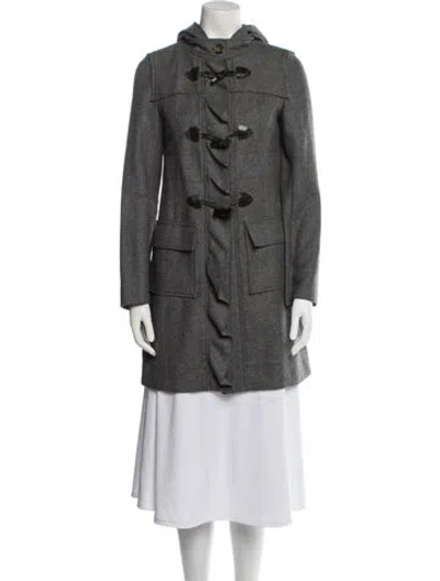 Pre-owned Red Valentino Virgin Wool Coat In Gray