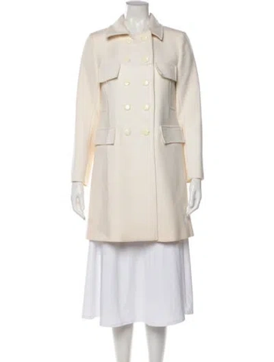 Pre-owned Red Valentino Virgin Wool Coat In Neutral