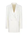 Red Valentino Virgin Wool Double-breasted Coat In White