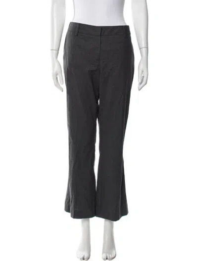 Pre-owned Red Valentino Virgin Wool Flared Pants In Grey