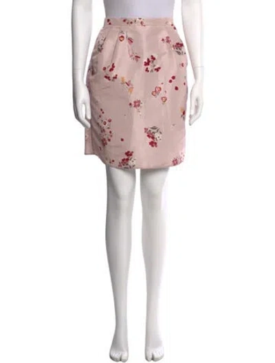 Pre-owned Red Valentino Virgin Wool Knee-length Skirt In Pink