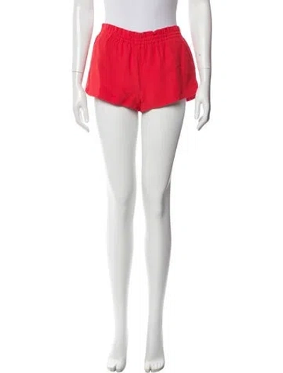 Pre-owned Red Valentino Virgin Wool Mini Shorts In Red