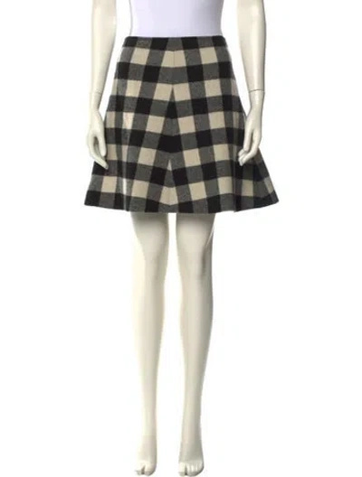 Pre-owned Red Valentino Virgin Wool Mini Skirt In Neutral