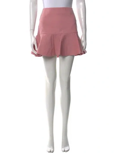 Pre-owned Red Valentino Virgin Wool Mini Skirt In Pink