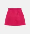 Red Valentino Virgin Wool Miniskirt In Pink