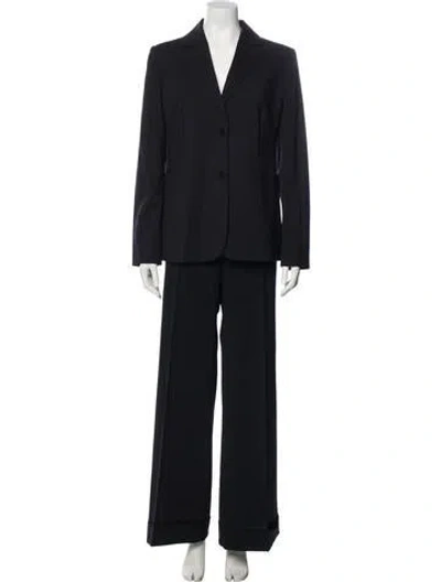 Pre-owned Red Valentino Virgin Wool Pantsuit In Blue