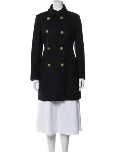 Pre-owned Red Valentino Virgin Wool Peacoat In Multi