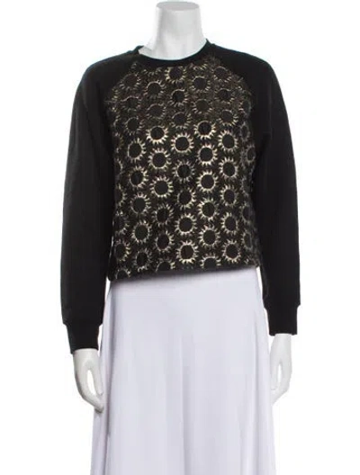 Pre-owned Red Valentino Virgin Wool Printed Sweater