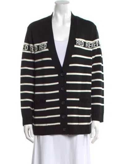 Pre-owned Red Valentino Virgin Wool Striped Sweater W/ Tags In Multi
