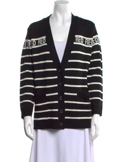 Pre-owned Red Valentino Virgin Wool Striped Sweater W/ Tags In Multi
