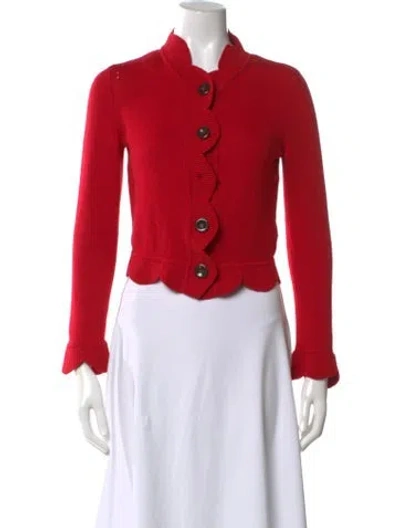Pre-owned Red Valentino Virgin Wool Sweater In Red