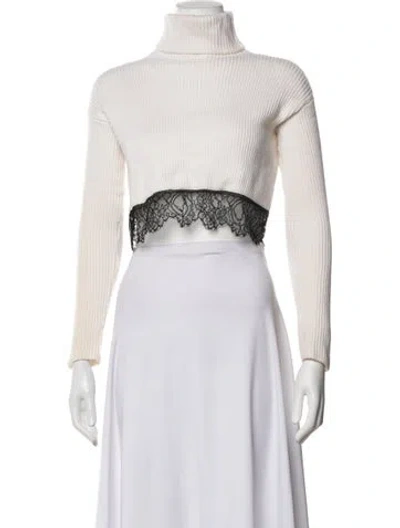 Pre-owned Red Valentino Virgin Wool Turtleneck Sweater In Pink