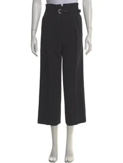 Pre-owned Red Valentino Virgin Wool Wide Leg Pants In Green