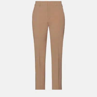Pre-owned Red Valentino Viscose Pants 44 In Brown