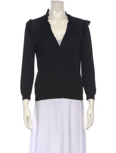 Pre-owned Red Valentino V-neck Sweater In Gray