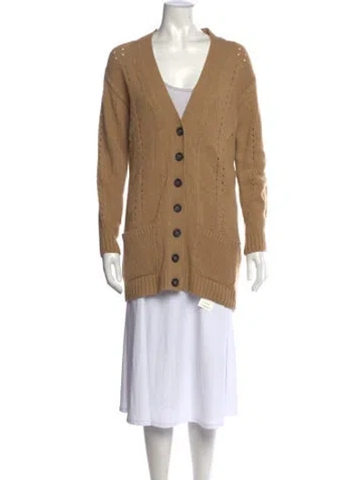Pre-owned Red Valentino V-neck Sweater In Neutrals