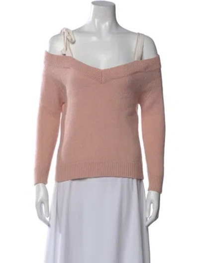 Pre-owned Red Valentino V-neck Sweater In Pink