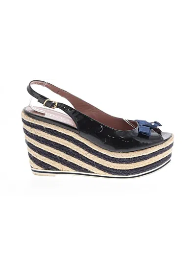 Pre-owned Red Valentino Wedges In Blue