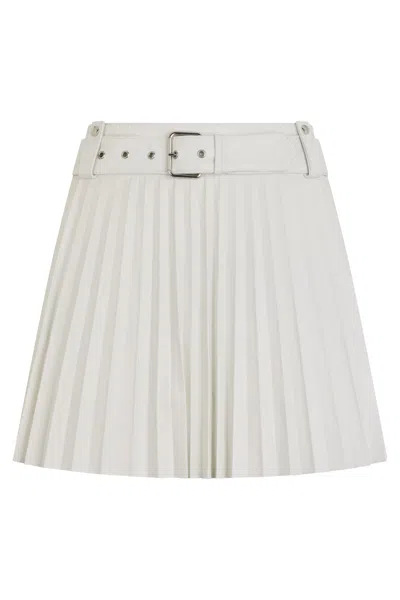 Red Valentino White Pleated Skirt, Lightweight, Versatile, And Refined.