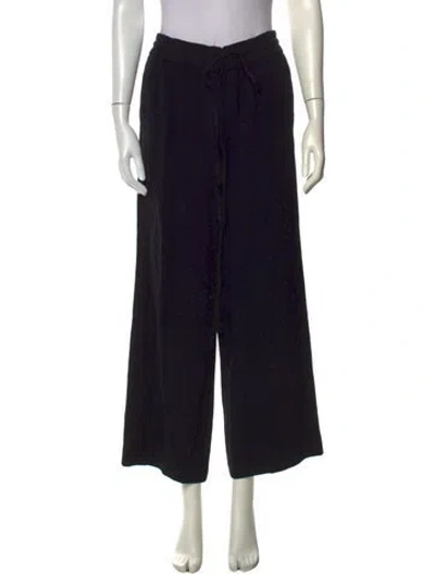 Pre-owned Red Valentino Wide Leg Pants In Black