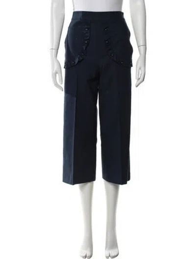 Pre-owned Red Valentino Wide Leg Pants In Blue
