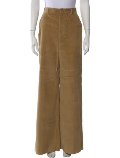 Pre-owned Red Valentino Wide Leg Pants In Brown