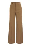 RED VALENTINO RED VALENTINO WIDE TROUSERS IN VISCOSE AND WOOL