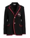 Red Valentino Single-breasted Suit Jacket In Black