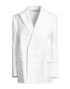Red Valentino Woman Blazer White Size 8 Linen, Cotton, Elastane
