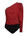 Red Valentino Woman Bodysuit Red Size 6 Cotton, Polyester, Viscose, Elastane In Red