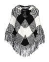 Red Valentino Woman Cape Black Size L Acrylic, Polyamide, Mohair Wool, Polyester