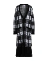 Red Valentino Woman Cardigan Black Size L Polyamide, Mohair Wool, Wool, Synthetic Fibers, Cashmere In Black