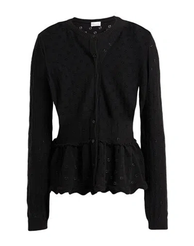 Red Valentino Woman Cardigan Black Size M Cotton