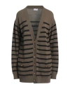 Red Valentino Woman Cardigan Military Green Size S Polyamide, Viscose, Wool, Cashmere